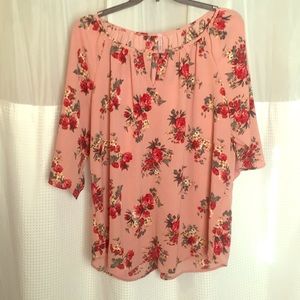 Cool Melon flowing tunic top. Size 3x never worn!